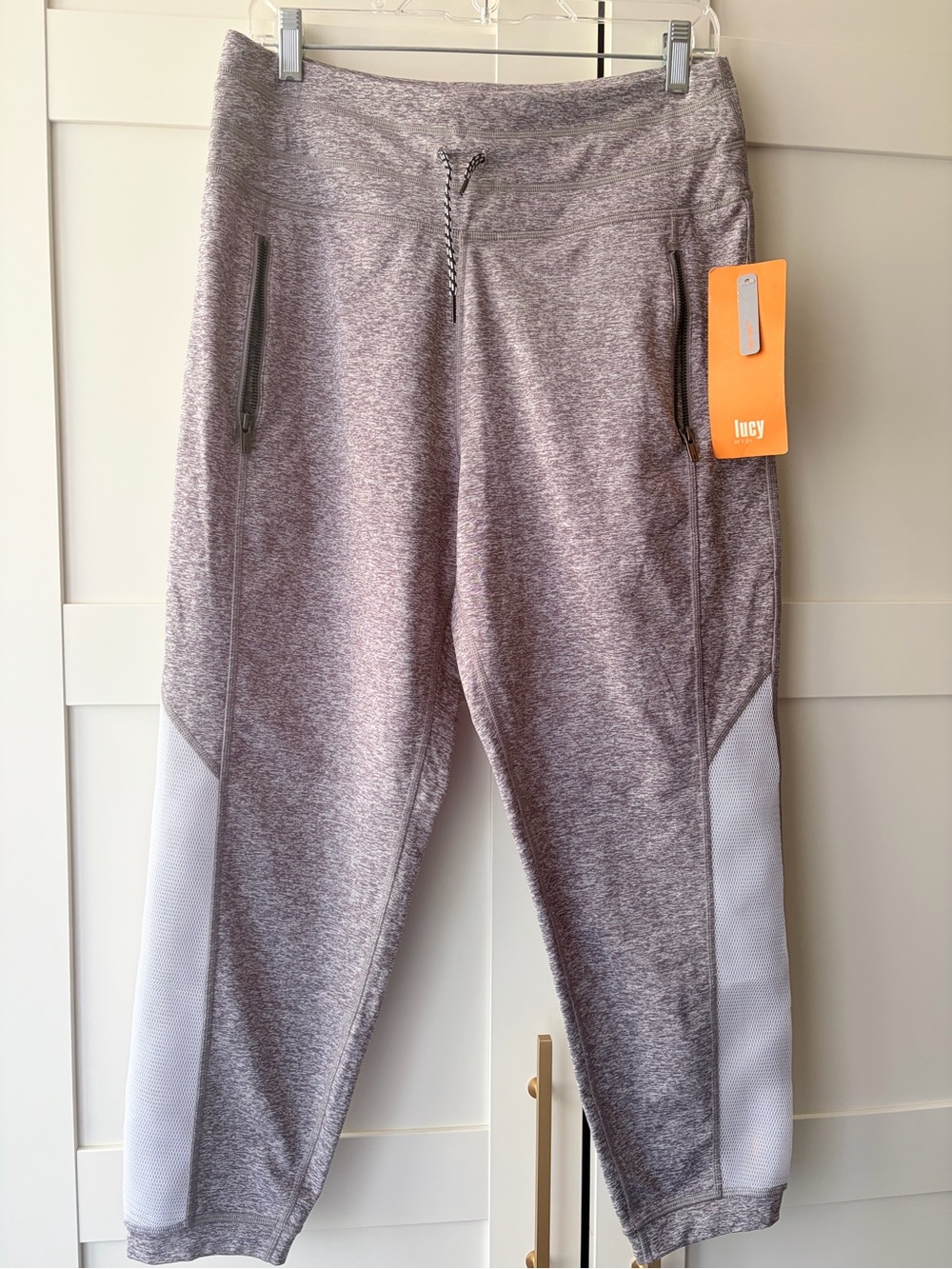 Lucy Heathered Mauve Seamless Yoga Leggings